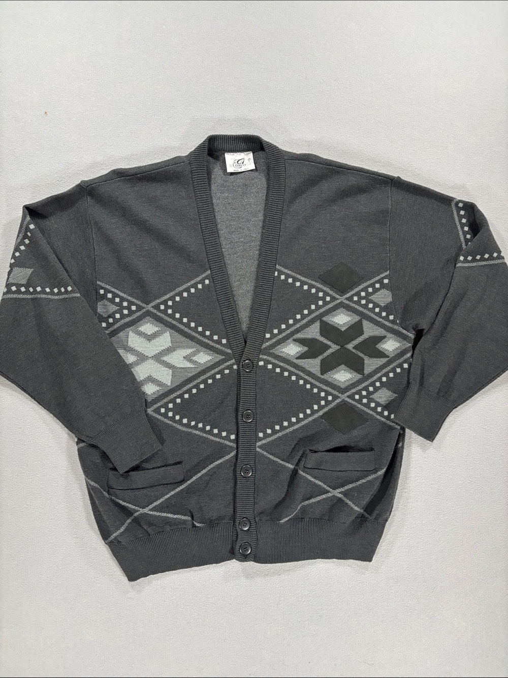 Gabicci Made in Italy wool blend cardigan sweater XL